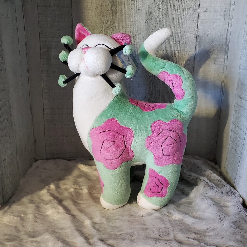 Amy Lacombe WhimsyClay Plush Cat Flora NWT